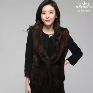[노블밍크][노블밍크] 434 밍크니팅 모던조끼