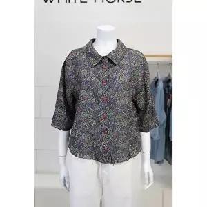 [셀러허브 1]화이트호스 세이브존02 텐 나염 블라우스 A252209 (49379145)
