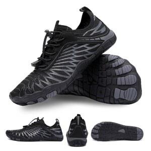 여성 및 남성용 하이킹 맨발 신발, 넓은 발가락 상자, 미끄럼 방지, 경량 통기성이 있는 프로 워킹화