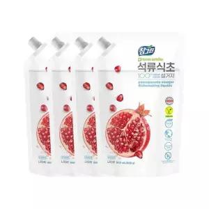 [라이온코리아]참그린 석류 식초 주방세제 860ml 리필 4개