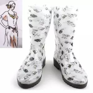 [니나스파리]구두반지핸드백 Girl 롱레인부츠(3S286)