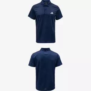 아디다스 남성 스포츠 카라티 반팔 트레이닝 운동 기능성 티셔츠 네이비 데일리 가벼운착용감 등산복상의