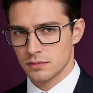 티타늄안경테 새로운 티타늄 스퀘어 검정 가벼운 금테 블랙 사각 변색렌즈 동글이 뿔테안경 알