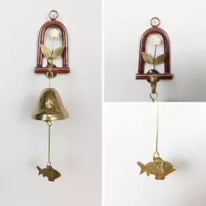 황동꽃 1종 황동 현관 출입 풍경 문종 도어벨