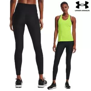 [언더아머]여성 히트기어 노슬립 웨이스트밴드 풀사이즈 레깅스 블랙 1365336