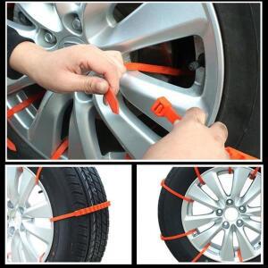 P88C 타이어 그립 스노우 체인 케이블 벨트 겨울 10x 안티 스키드 범용 휠