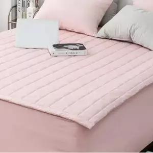 순면 슈퍼싱글패드 밴딩 핑크 침대패드 패드 SS