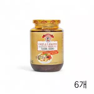 수리 칠리 페이스트 위드 소야 빈 오일(？c양) 454g X 6개 똥양꿍소스 태국식자재