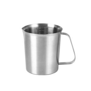 스팀피쳐 밀크 우유거품 라떼아트 냄비 450ml 뚜껑있는 거품 전문가 바리스타