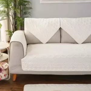 [러빙랩]클레망스 양면 순면 쇼파패드 패드 2인용 소파 90x160cm