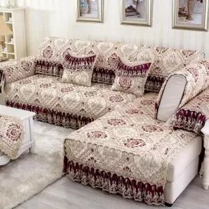 [러빙랩]러빙랩 올리비아 유럽풍 쇼파패드 2인용 소파 패드 90x160cm