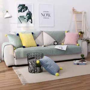 [러빙랩]러빙랩 스윗하트 극세사 쇼파패드 2인용 소파 90x160cm