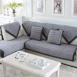 [러빙랩]러빙랩 아이비 극세사 쇼파패드 2인용 소파 90x160cm