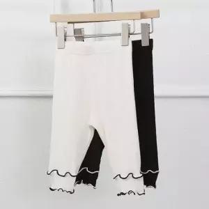 여아슬림팬츠 고급스러운 밑단 셔링 디자인 여름 아동 레깅스