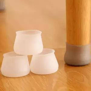 투명 실리콘 의자발 커버 층간소음 미끄럼방지패드 식탁의자