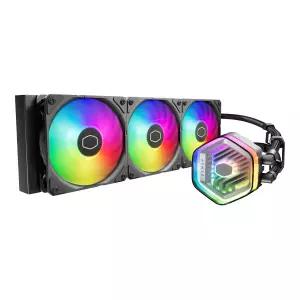쿨러 마스터 360 Atmos 성능 구동 클로즈 루프 AIO 액체 R9 울트라 9 듀얼 챔버 aRGB 펌프 라디에이터