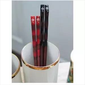 D14 플라워 커플 젓가락 2인세트 실리콘주방용품 튀김젓가락