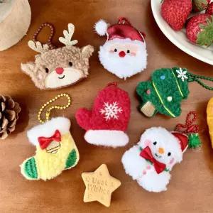 홍대온니-산타 인형키링 트리 장갑 루돌프 키링인형 가방고리 크리스마스 인형 선물 백참 단체선물 답례품