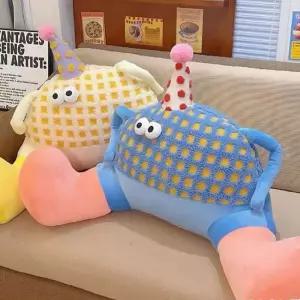 귀여운 허리 쿠션 등받이 허리베개 의자 등 침대쿠션