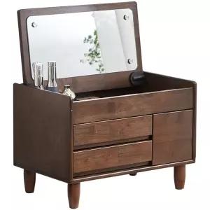 플립형 좌식 화장대 미니 메이크업 원목 테이블 탁자