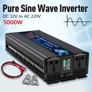 순수 사인파 인버터 12V 220V110V 1000W 2200W DC-AC 전력 변환기 자동차