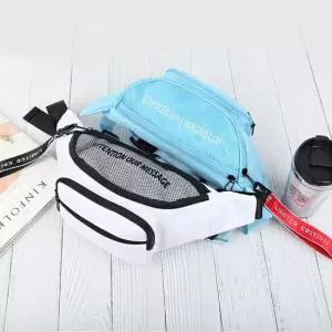 메쉬포켓 심플디자인 베이직 힙색 대량수납 슬링백 도난방지가방 가슴가방 가슴힙색