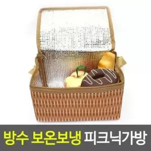 라탄바구니느낌 보온보냉백 1개 보온보냉가방 보냉가방