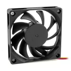 PC 컴퓨터 케이스 CPU DC 브러시리스 쿨러 팬 블랙 70x70mm 12V 3 핀