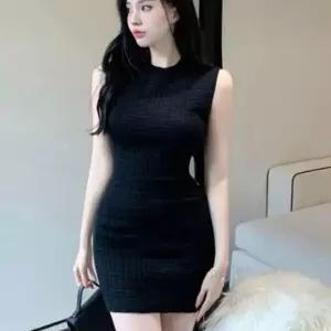 민소매원피스 미니 스판 슬림핏 골지 글램 원피스