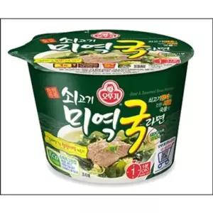 쇠고기 미역국 라면 큰컵 100gx12개 BOX 오뚜기