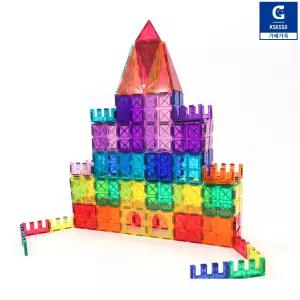 가베가족 가베 맥타일즈 베이직100 자석블록 타일 블럭 입체도형 쌓기 마그넷타일 조립