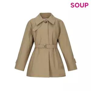 [롯데백화점]SOUP 벨티드 스탠 칼라 트렌치자켓 (SC3BB80)