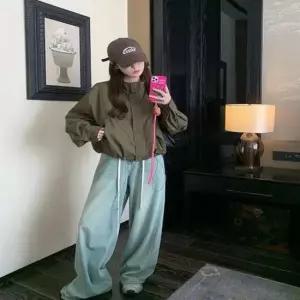 [SBD] 숏 집업점퍼 오버핏 야상자켓 간절기 점퍼 카라 여성