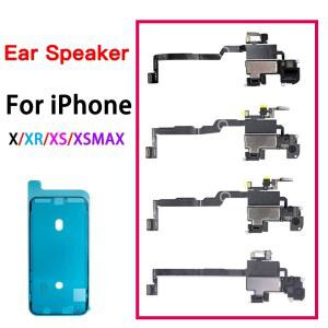 iPhone X XR XS Max 용 이어 스피커 페이스 ID 센서 라이트 플렉스 케이블 스크린 방수 GlueAssembly 교체 포함