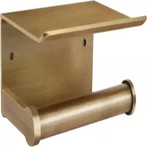 앤티크 브론즈 화장지 홀더 벽걸이 선반 - 휴대폰 물티슈 비누 모던 욕실 정리함을 위한 드릴 3M 또는 나사