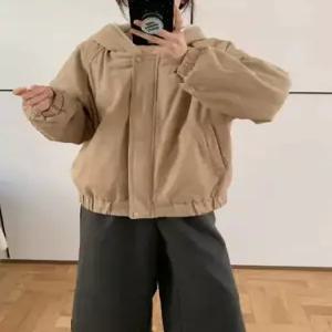 빈티지 캐주얼 여성 순정 후드 스웨이드 점퍼 보온 야구 코트 SPO마켓1