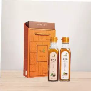 중국산 참기름 들기름 선물세트 2개입 180ml