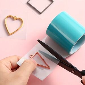 금속  프레임 에폭시 UV 레진 펜던트 몰드 공예 오픈 베젤 세팅 DIY 보석 제작 도구용 1롤 5M 무봉제 테이