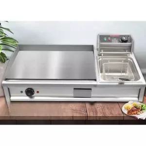 대형 철판 업소용 튀김기계 핫도그 통닭 튀김 소형