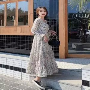 간절기 스런 롱치마 쉬폰 샤랄라 꽃무늬 썸머롱원피스