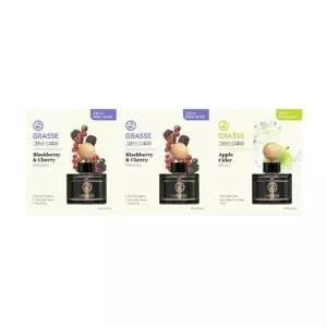 [셀러허브]불스원 그라스 차량용 디퓨저 105ml - 블랙베리체리 2개 + 애플사이다 1개 자동 (S41265560)