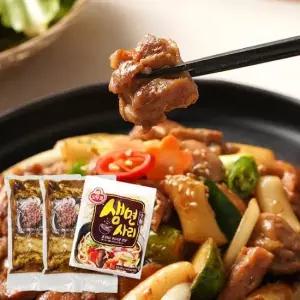 우리농 [식탁이야기] 간장닭갈비 500g X 2팩 + 우동사리 세트