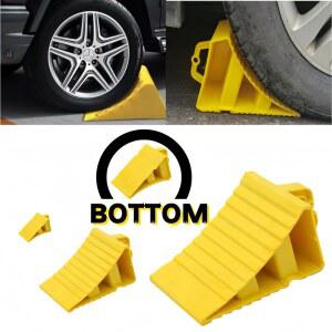 휴대용 자동차 초크 미끄럼 방지 주차 웨지 헤비 트레일러 듀티 스톱 트럭 타이어 블록