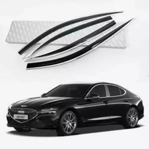 [RIZPICK]블랙다이아몬드 도어 바이져 제네시스G70 빗물받이 레인가드