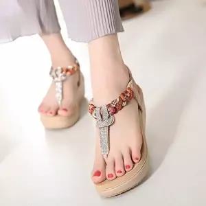 225-260mm 빅사이즈 쪼리 웨지힐 키높이 웨지샌들