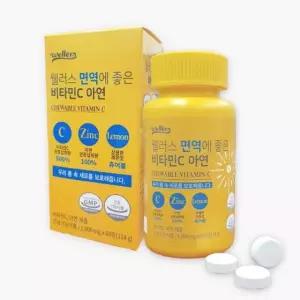 좋은 아연 웰러스 비타민C 60정 x 면역에 1900mg