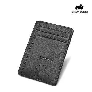 [바이슨데님]수제 가죽 슬림 카드지갑 홀더 W9670-1B