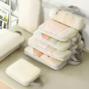 [도매플랜]여행꿀템 압축파우치 캐리어 정리 가방 여행 압축팩 소분 이너백