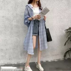 [NS홈쇼핑][샵앤] 여성 살안타 체형커버 루즈핏 롱 체크 셔츠 WLD-WBL-LD-570..