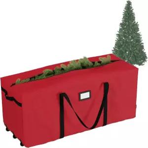 롤링 크리스마스 트리 보관 가방 - 엘프 스토어(빨간색)의 9피트 인조 나무 홀리데이 장식 풍선 갈랜드